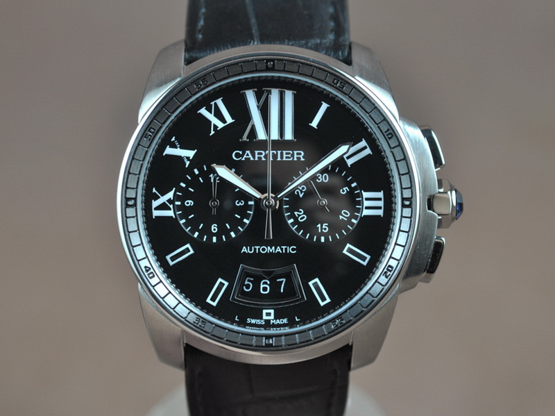 卡地亞【男性用】Calibre de Cartier系列不銹鋼錶殼VK石英機芯
