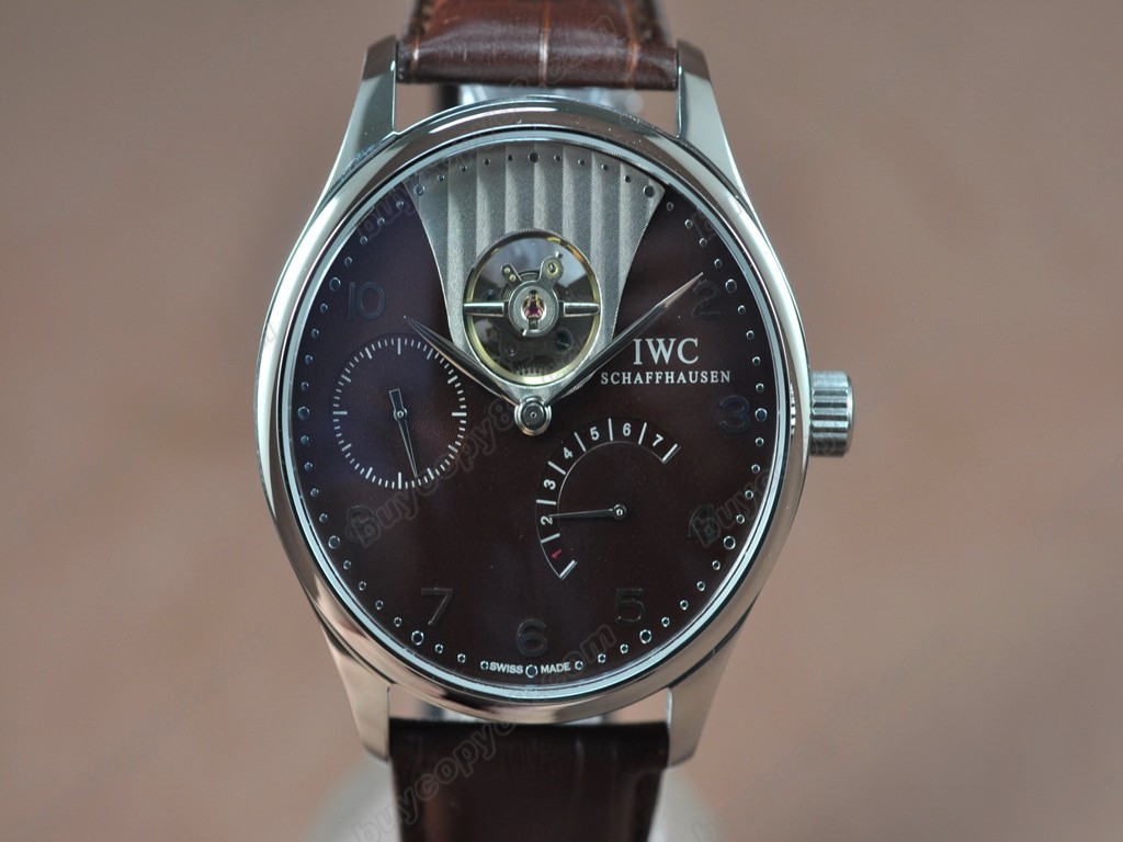 IWC【男性用】Portuguese Power Reserve SS/LE Brown Asian 自動機芯搭載