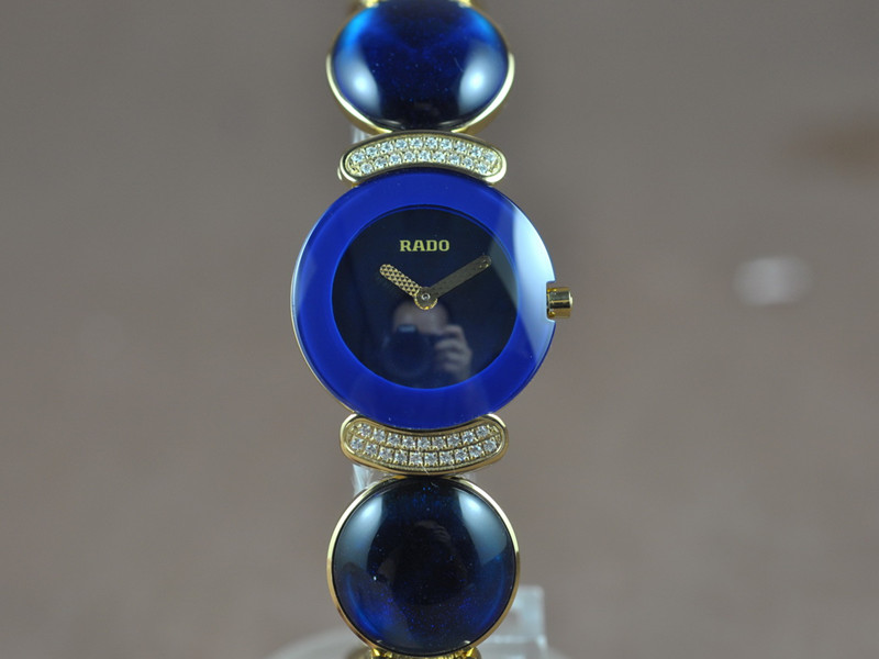 雷達【女性用】Blue Fascination藍寶石之夢18K黃金錶殼鑲嵌鑽藍寶石點綴錶帶瑞士石英機芯