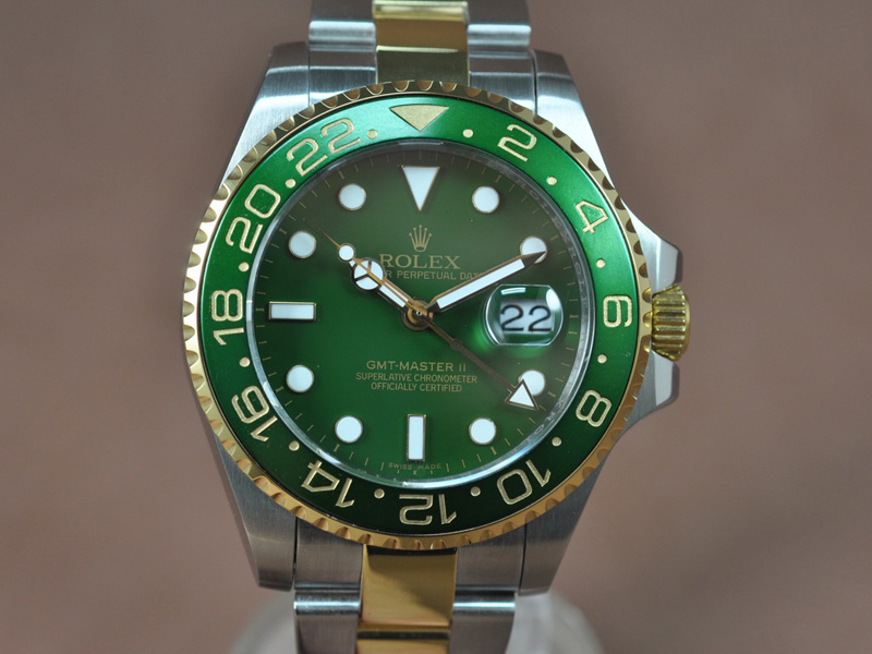 勞力士 Watches GMT Master 43mm TT Ceramiac 錶圈 綠 A-2836-2 自動機芯 搭 載 